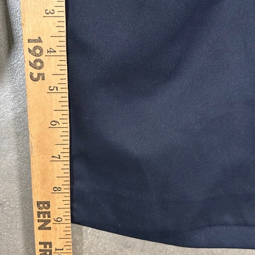 IZOD Mens Golf Shorts Navy Blue Flat Front Performance Size 36 Polyester